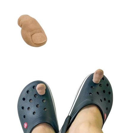 Sjove sko tå charms Clog Decor, Crocs tilbehør unormalt formede tå sko dekor charms til gag sjov gave