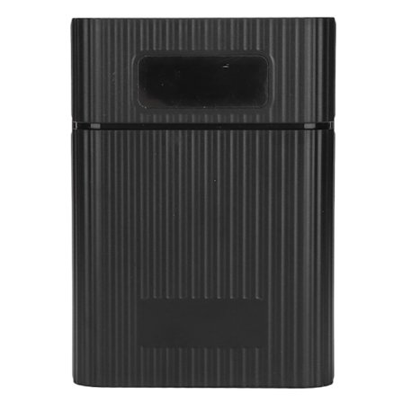 M09B 4x18650 Batteriförvaringslåda Micro Type C Ingångsport Bärbar DIY Power Bank Kit Svart