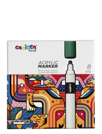 Carioca | Carioca Plus Akrylpennor 8-Pack | ONE SIZE