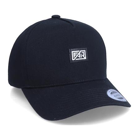 Fair - Noir adjustable Casquette - Patch Vinyl Logo A-Frame Black Adjustable @ Hatstore