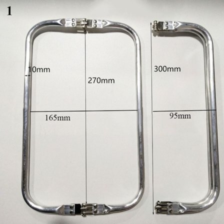 Kiss låsehåndtak metall vesken ramme håndtak 300X95MM