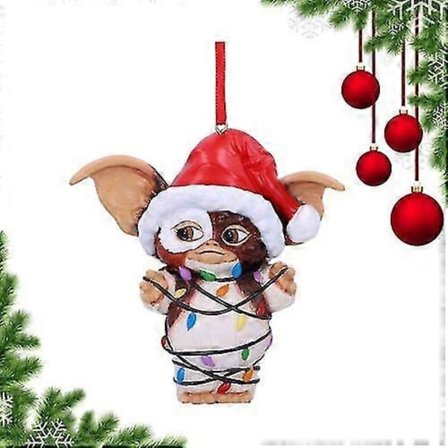 Julepynt - Gremlins Gizmo Lyslenke Nisselue Hengende Figur Ornament