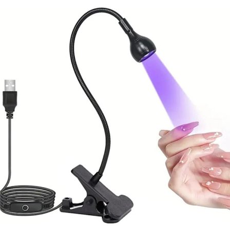 Mini UV-lampe Negletørrer Ultraviolet Gel Led Negle USB-klemme til Neglekunst DIY Penge