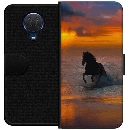 Yhteensopiva Lompakkokotelo Nokia Nokia G20 Hevonen auringonlasku