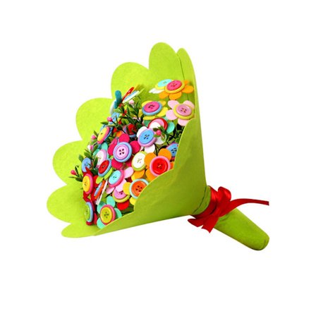 Non-woven kukkakimppu DIY-käsityölelu lahja päiväkotiin