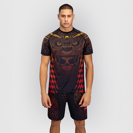 Venum Quetzal Fury Dry Tech T-shirt Sort Rød Orange