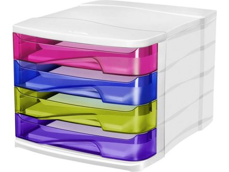 CEP Happy skrivbordsboxmodul 394 HM, flerfärgad - Lyreco - Kontorsmaterial - Till skrivbordet - Blankettfack och Boxar