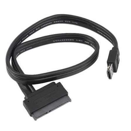 Strøm eSATA 5V 12V Combo til 22-pin SATA HDD Adapterkabel
