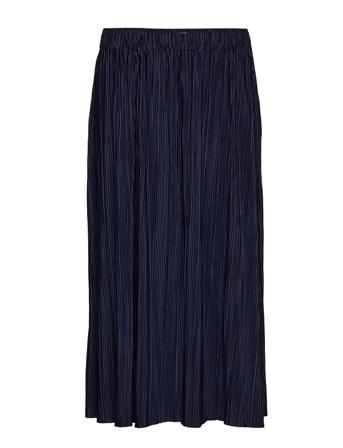 Uma Skirt 10167 Knælang Nederdel Blå Samsøe Samsøe