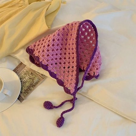 Heklet hodeskjerf Triangelskjerf 3 3