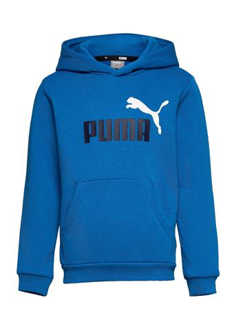 Ess+ 2 Col Big Logo Hoodie Fl B Blue PUMA