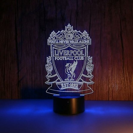 3D LED Nattlampa Liverpool Fotbollsklubb Barnrum Nattlampa Animelampa
