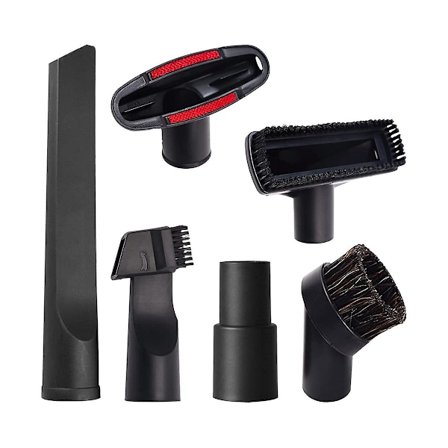 6 Pak Støvsuger Dyser, 32mm Støvsuger Børster, Udskiftningsbørster og Dyser, Multifunktionel