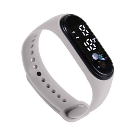 Student Electronic Watch Digital Watch GRÅ