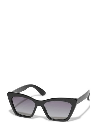 Pilgrim | Dakota Angular Cat-Eye Shaped Sunglasses Black | ONE SIZE