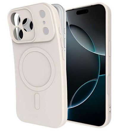 Coque til iPhone 17 Pro MagSafe i blød TPU KickCase JUST IN CASE Beige