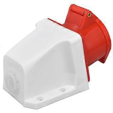 Industrielt Stik PC Messing Rød Overflademonteret CEE Stik til Elektrisk Strøm IP44 220380V 240415V