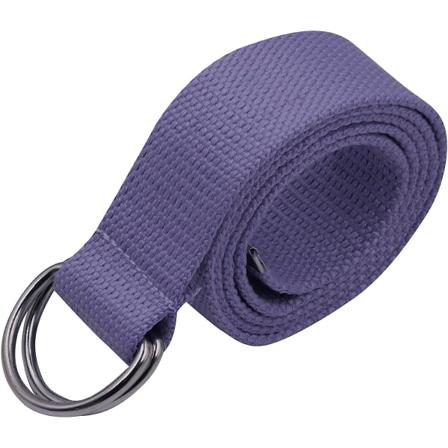 canvas mesh dobbel D-ring rutet linning sølvspenne langt belte for kvinner, menn, tenåringer