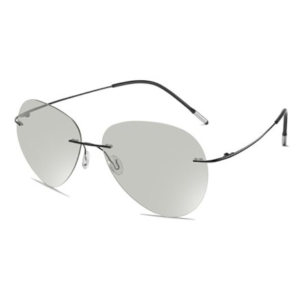 Rammeløse fotokromatiske lesebriller, progressive multifokale blålysblokkerende briller for dataarbeid