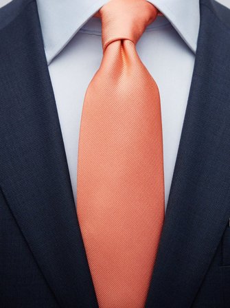 John Henric Men's Coral Tie Plain Size 8