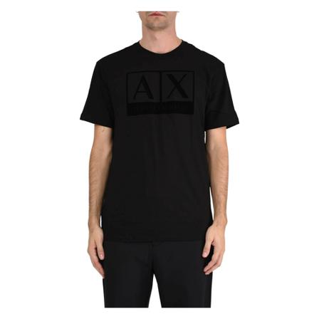 Armani Exchange, T-Shirts Zwart, Heren, Maat:XL,Katoen