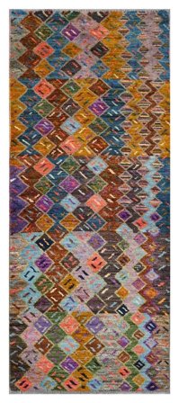 Hand Knotted Moroccan Berber - Afghanistan 79X199 Wool Rug Small