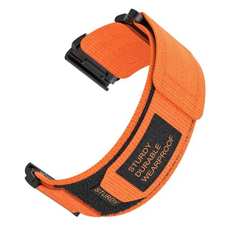 QuickFit 22mm 26mm Kardborre Nylon Klockarmband Kompatibel Garmin Fenix 8 E, Fenix 7/7X/6/6X Pro, Epix 2 Pro, Forerunner 955 945 965