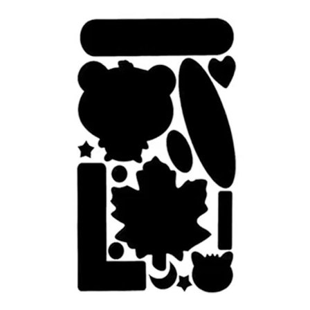 Selvklæbende plastre til reparation af tøj 10 ark