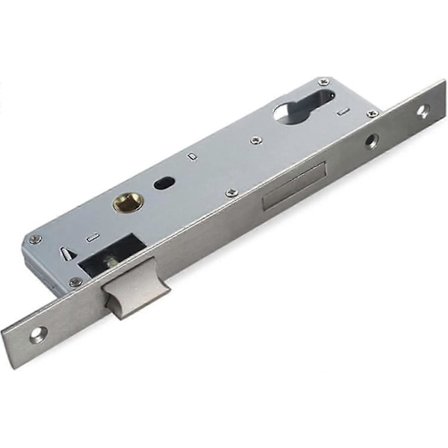 Mortise Lås 85/20 mm, DIN Højre og Venstre til Profilcylinder og Rørrammedør med Skruer/Rørrammelås Universal Lås til Indvendig Dør<