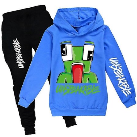Unspeakable Träningsset Barn Hoodie Tröja med huva Toppar Joggingbyxor Sportkläder Loungewear-Perfet