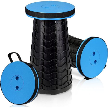 Mini Teleskopisk Pall Hopfällbar Stol Hopfällbar Campingpall