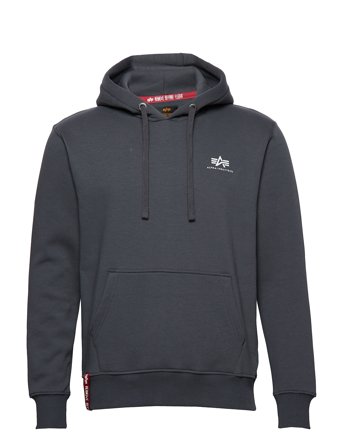 Alpha Industries Basic Hoodie Small Logo - Grey - M