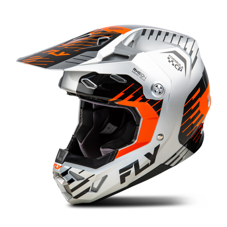 Casco de Cross FLY Racing Formula CP Slice Gris/Naranja/Negro L