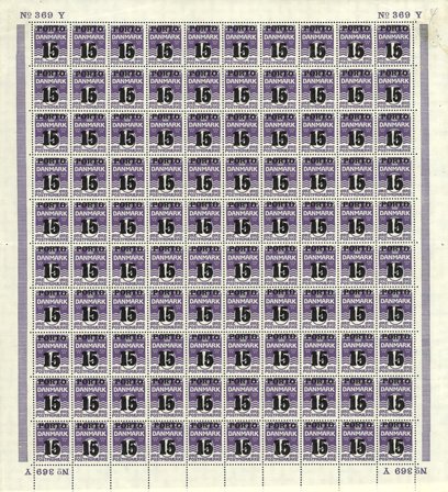 Danmark 1934 - Porto AFA 32 - Foldet helark - Postfrisk