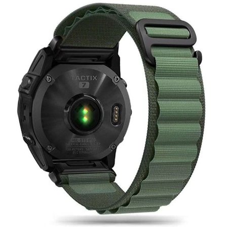 Tech-Protect Nylon Pro Watch Strap for Garmin Fenix 5/6/6 Pro/7 - Dark Green