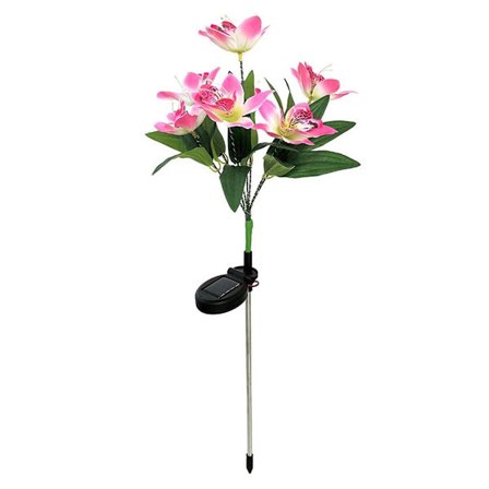 Utomhus solcellslampor, utomhus solcellslampor för trädgård, rosa