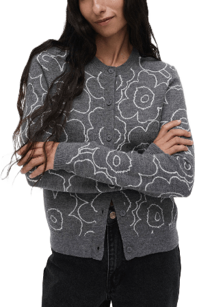 Marimekko VILLI PIIRTO UNIKKO Jacket Jackor Dam Grå S