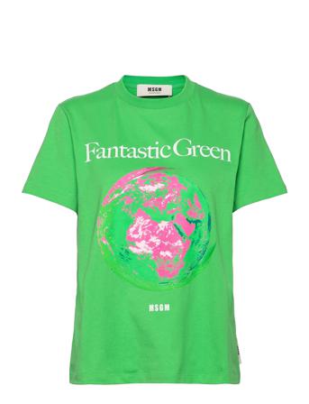 T-Shirt/T-Shirt T-shirt Top Grøn MSGM