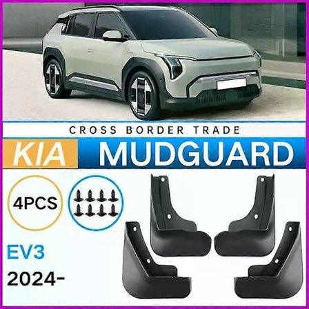 Skvettlapper for KIA EV3 EV3GT 2024, Skvettlapper, Sprutbeskyttere, Skjerm for for- og bakhjul, Tilbehør