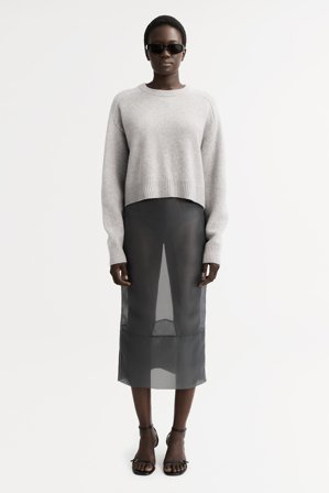 Soft Goat - Cashmere Top - Women cashmere sweater - XL - Light Grey