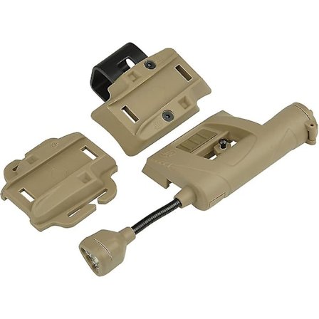 Airsoft-taskulamppu taktinen airsoft-sotilaskypärävalaisin neljällä tilalla