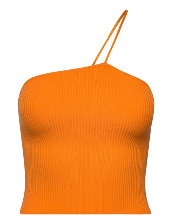Strap Top Top Ærmeløs Top Orange Barbara Kristoffersen By Rosemunde