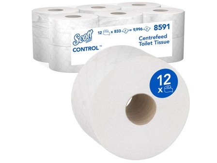 Scott Toalettpapper centrummatad vit 12/fp - Lyreco - Städ och hygien - Toalettpapper och torkpapper - Toalettpapper - rulle