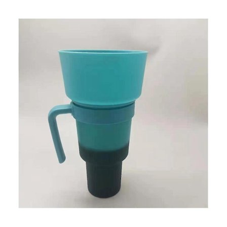 Stadium Tumbler med Snackskål, Snacktumbler, Spillfri Snackkopp, Återanvändbar Snack- och Dryckeskopp