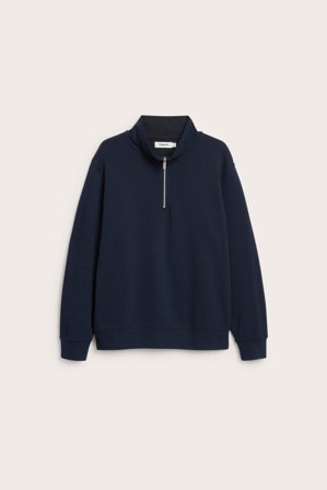 Kappahl | Sweatshirt half-zip Mörkblå 2XL | Mörkblå