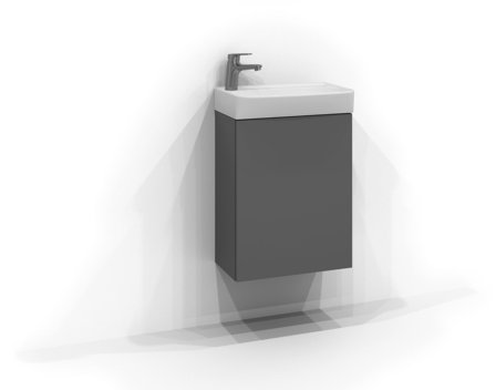 Svedbergs Bloc Håndvaskskab Grå, Badeværelse