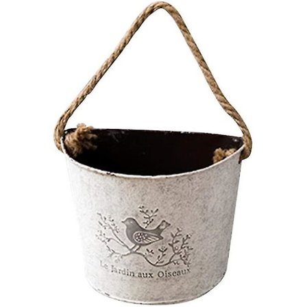 Metallisk Hengeblomsterpotte For Innendørs Veggdekor