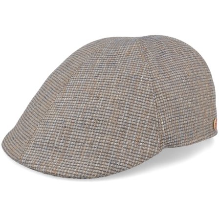Mayser - Beige flatcap Czapka Z Daszkiem - Sidney Dundee Taupe Flat Cap @ Hatstore