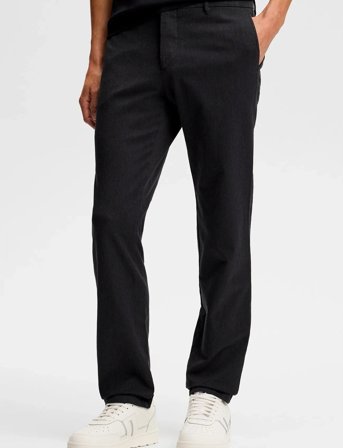 J. Lindeberg Ched Flannel Twill Pants - Grey - 31-32