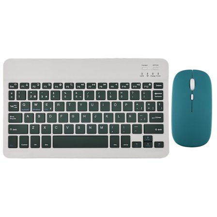 Trådlöst tangentbord och mus för iPad Air 5, 4 Pro, 11, Bluetooth, spanska, engelska, Android, iOS, Windows, telefon, surfplatta